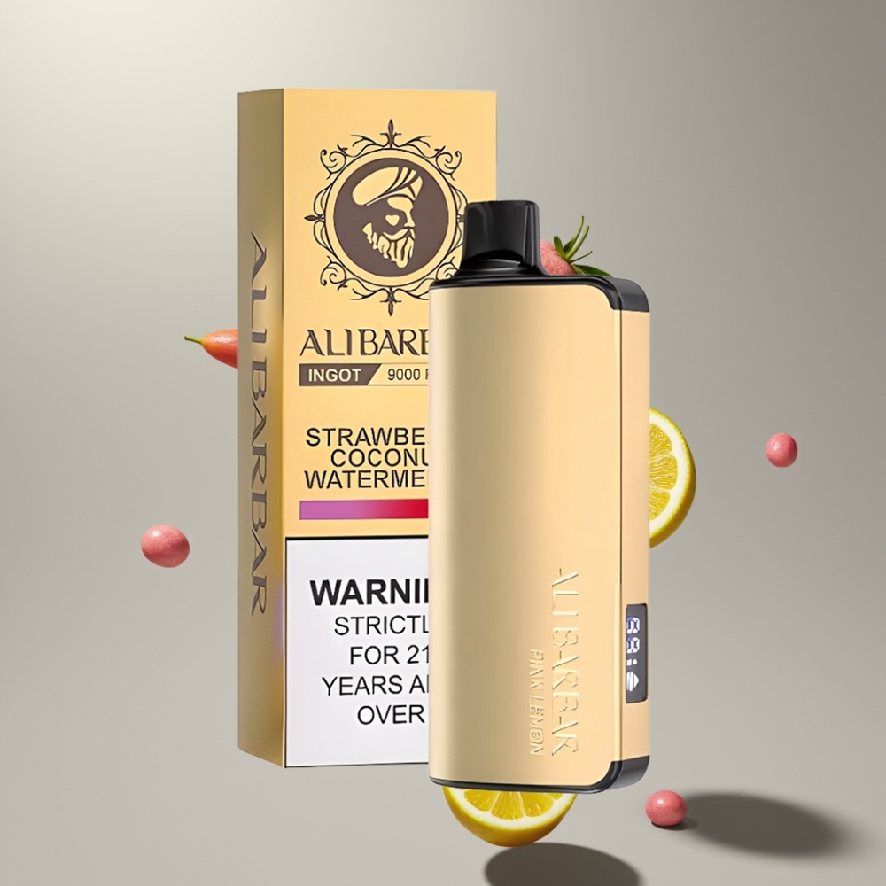 Alibarbar Ingot 9000 Puffs 22ml 2350mAh Pink Lemon vape supplier Hungary