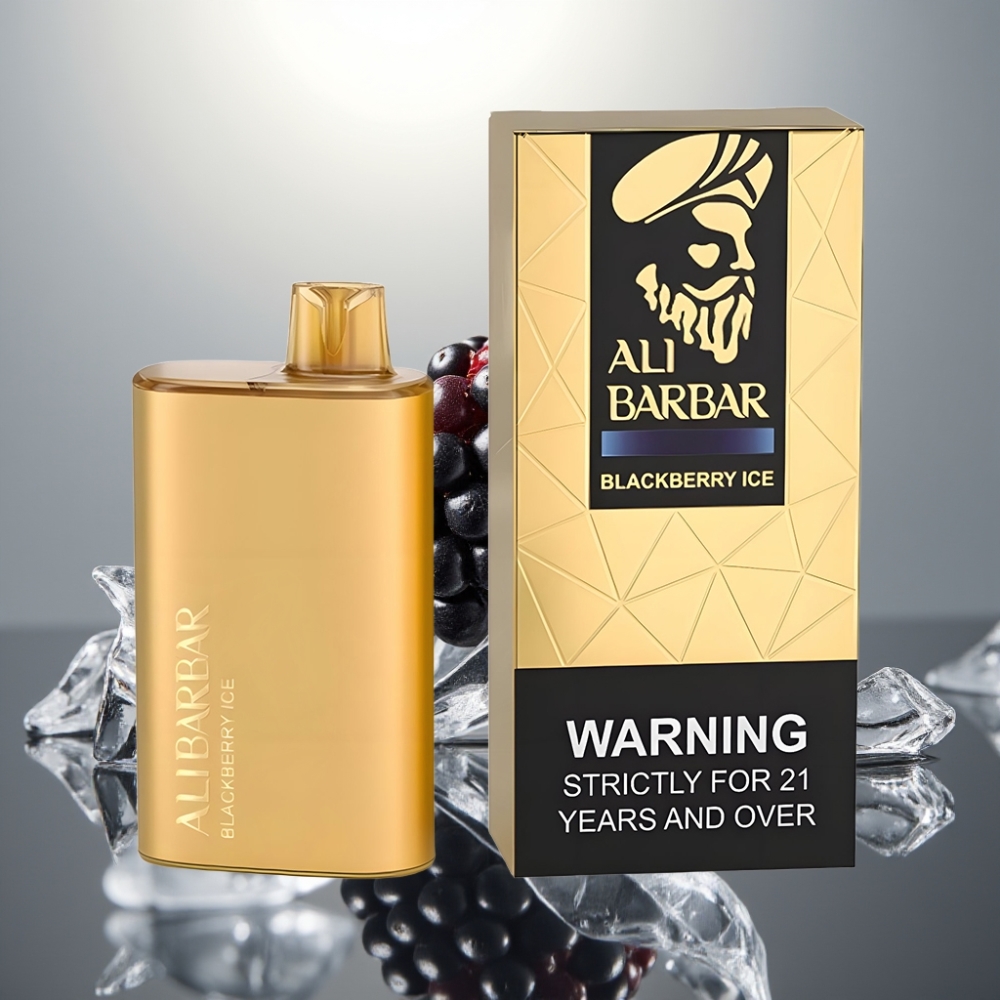 Alibarbar Rich 8000 Puff 20ml 2000mAh 1.1Ohm Eldobható Vape Feketebogyó Jég