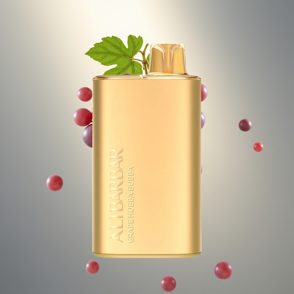 Alibarbar Rich 8000 Puff 20ml 2000mAh Elados Egyszerhasználatos E-cigaretta Grape Hubba Bubba