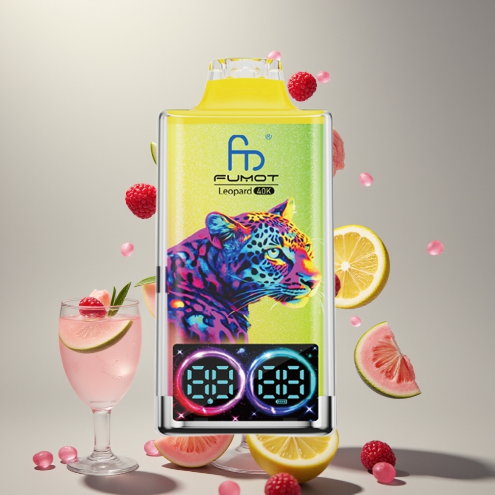 Fumot Leopard 40000 Puffs Dual Mesh 5% Nicotine Pink Lemonade