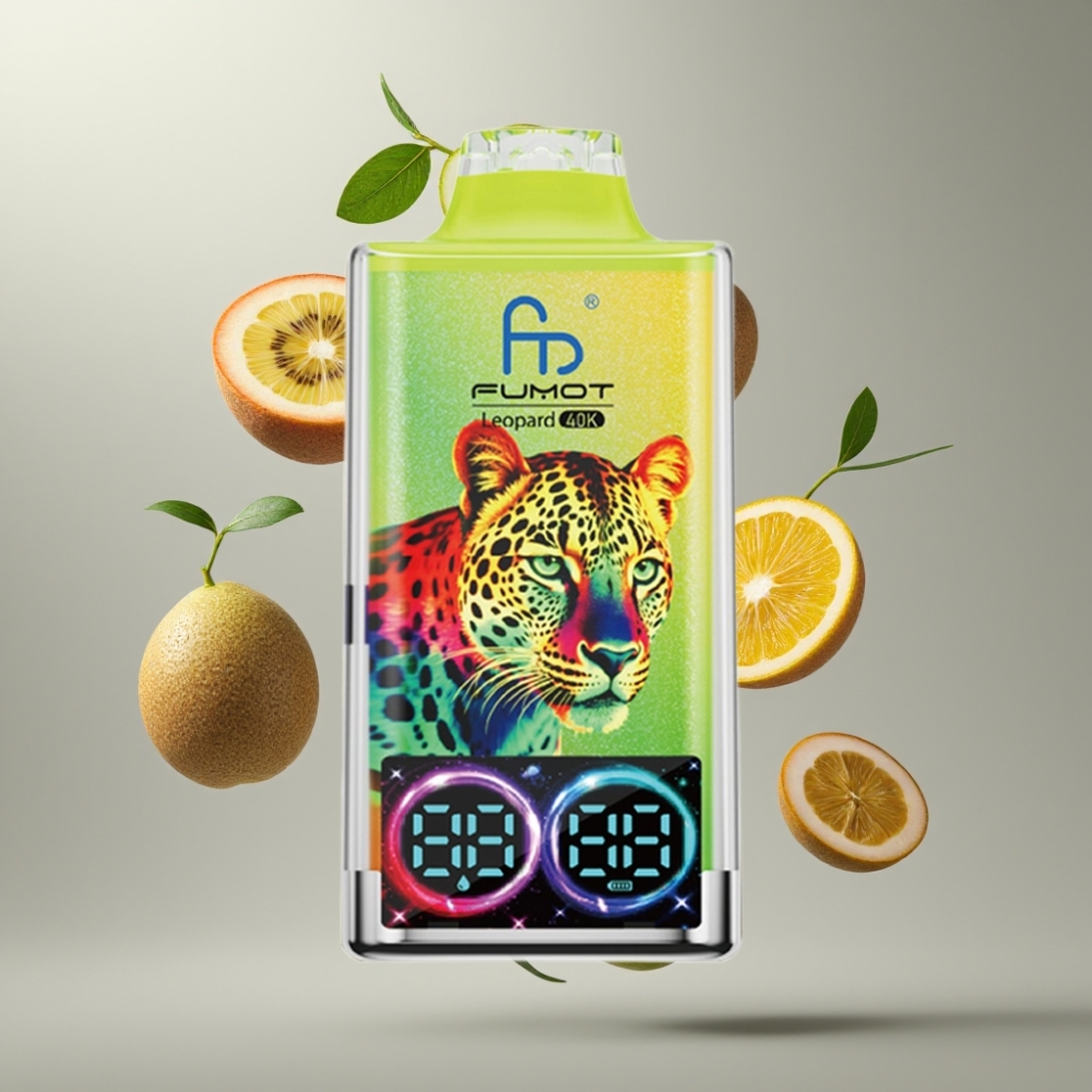 Fumot Leopard 40K Puffs Dual Mesh Kiwi Passion Fruit Guava