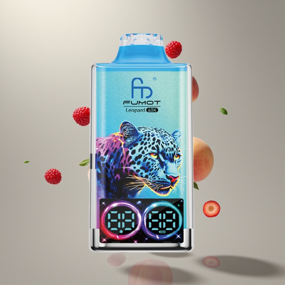 Fumot Leopard 40K Puffs Dupla Mesh 700mAh Őszibarack-Bogyó