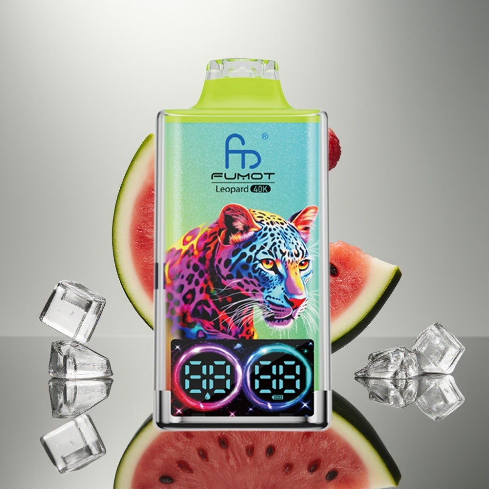 Fumot Leopard 40K Puffs Kettős Mesh 700mAh Type-C Görögdinnye Jég