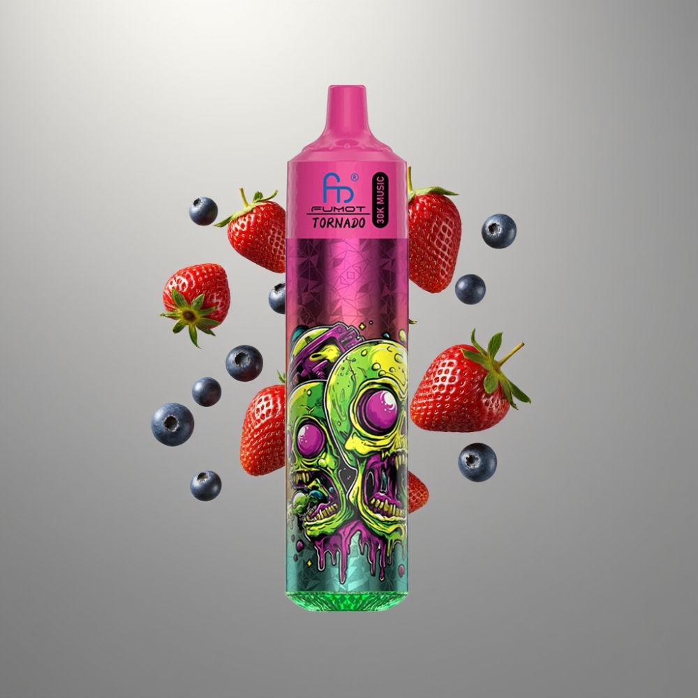 Fumot RandM Tornado 30000 Puffs 30mL 5% 1.0 Ohm ebed Strawberry Blueberry