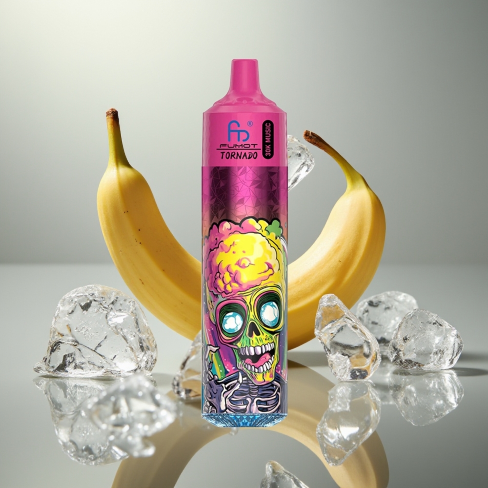 Fumot RandM Tornado 30000 Puffs 30mL 5% Mesh Banana Jég