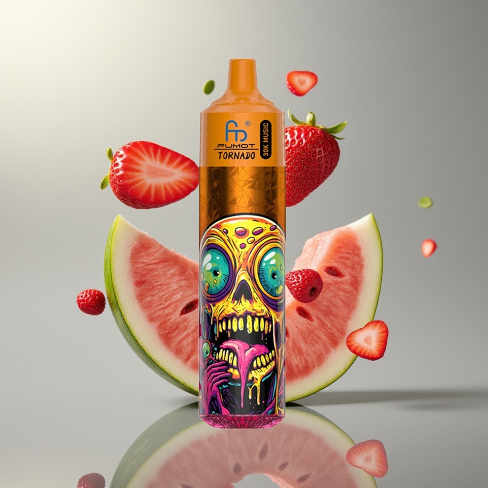Fumot RandM Tornado 30000 Puffs 30mL 5% e-liquid 1.0 Ohm Strawberry Watermelon