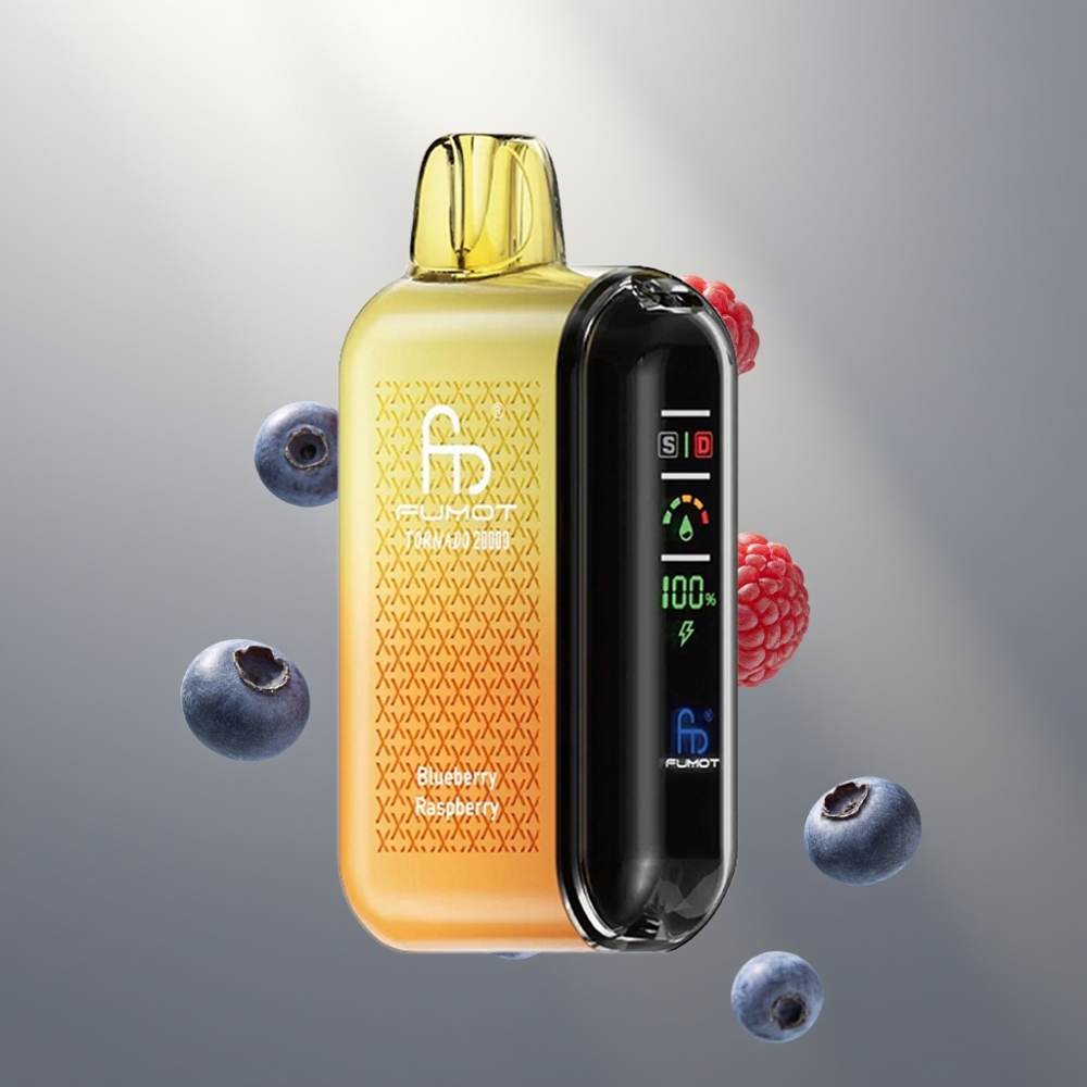 Fumot Tornado 20000 Puffs Dual Mesh 20ml Kékáfonya Málna