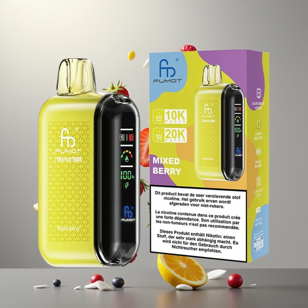 Fumot Tornado 20000 Puffs Dual Mesh 20ml Kevert Bogyó