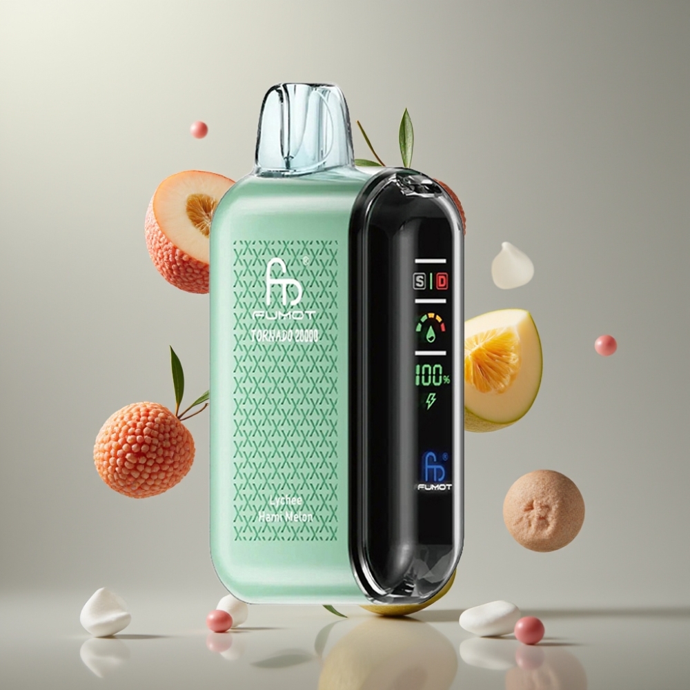 Fumot Tornado 20000 Puffs Dual Mesh 20ml Lychee Hami Melon