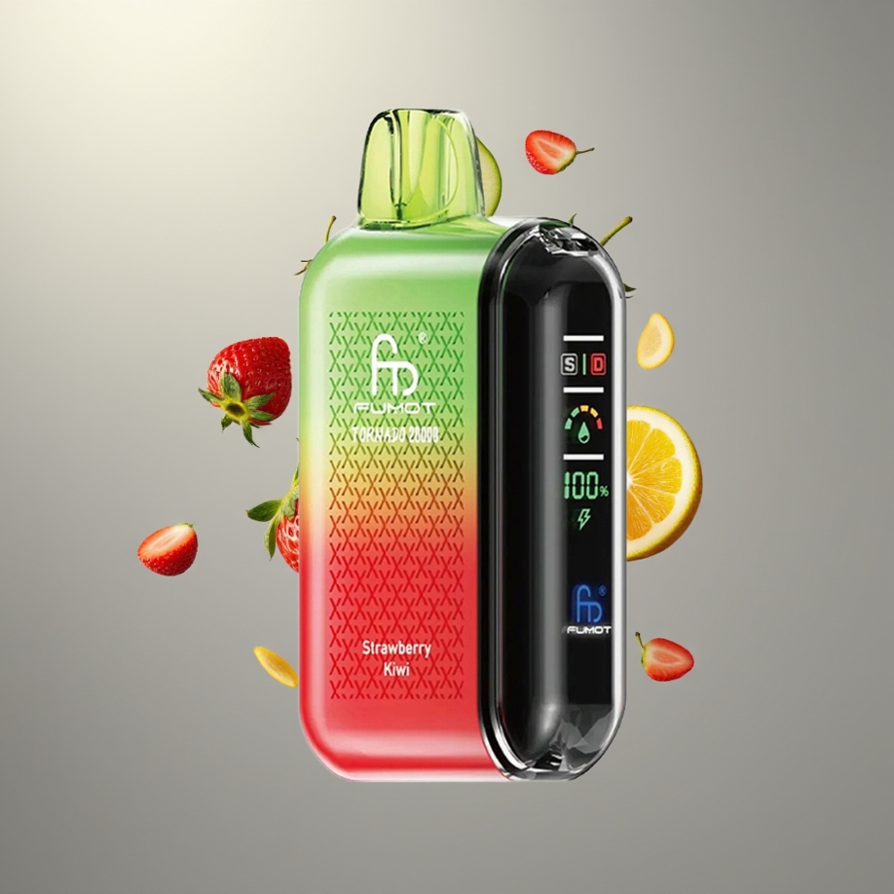 Fumot Tornado 20000 Puffs Dual Mesh 20ml Strawberry Kiwi