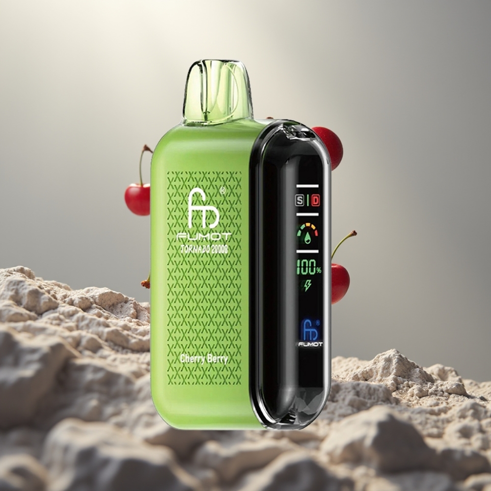 Fumot Tornado 20000 Puffs Dual Mesh Coil 20ml Cherry Berry