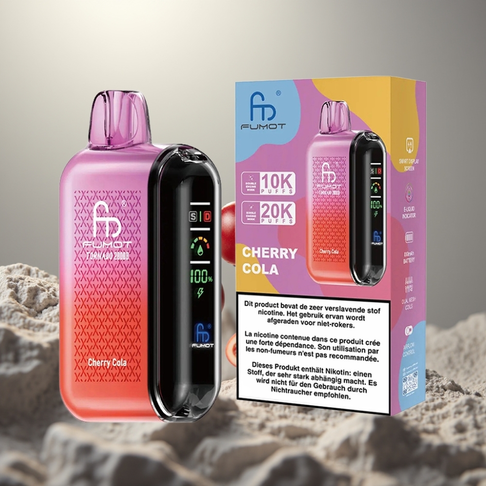 Fumot Tornado 20000 Puffs Dual Mesh Coil 20ml Cherry Cola
