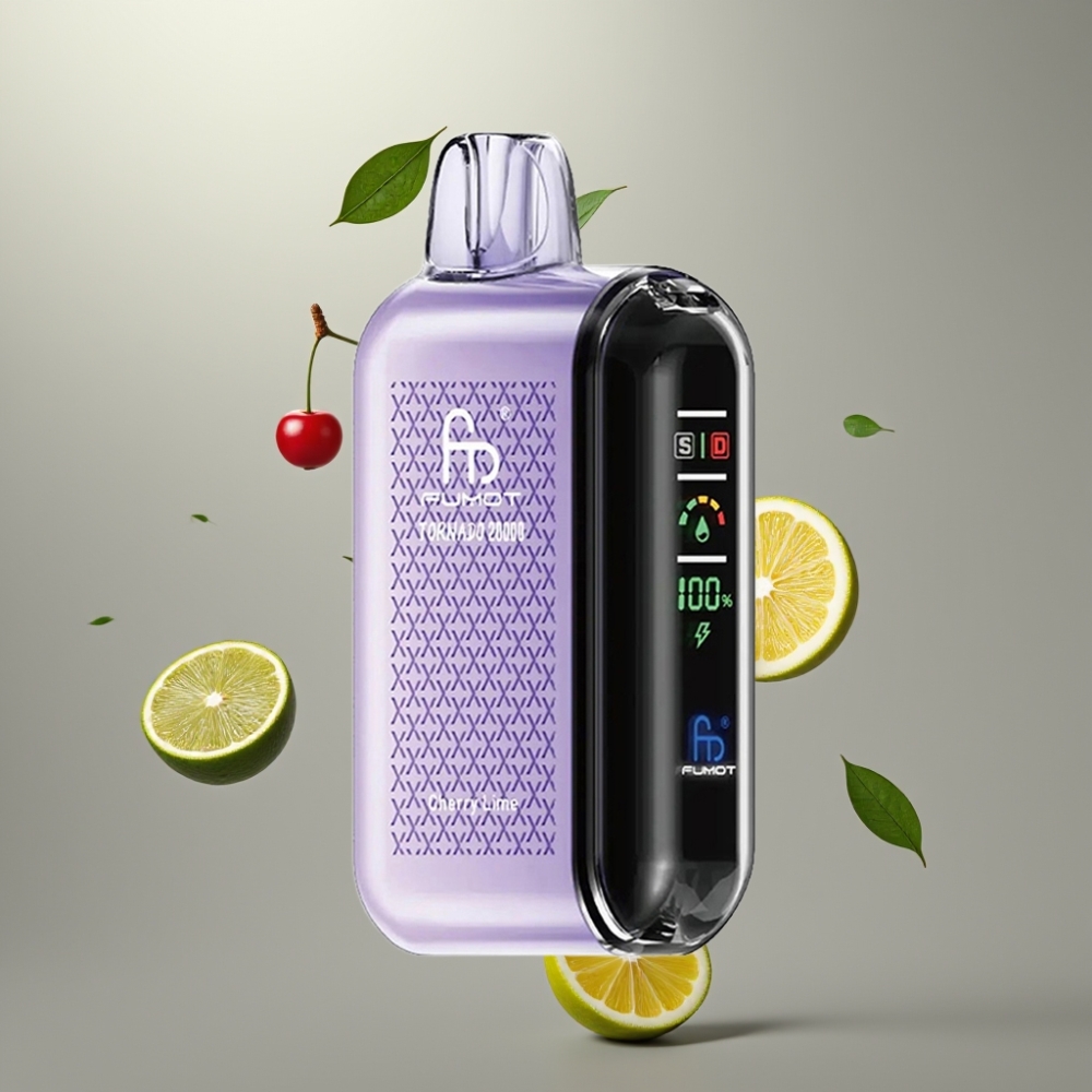 Fumot Tornado 20000 Puffs Dual Mesh Coil 20ml Cherry Lime