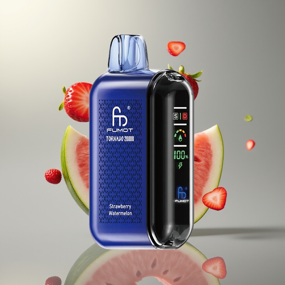 Fumot Tornado 20000 Puffs Dual Mesh Coil 20ml E-liquid Strawberry Watermelon