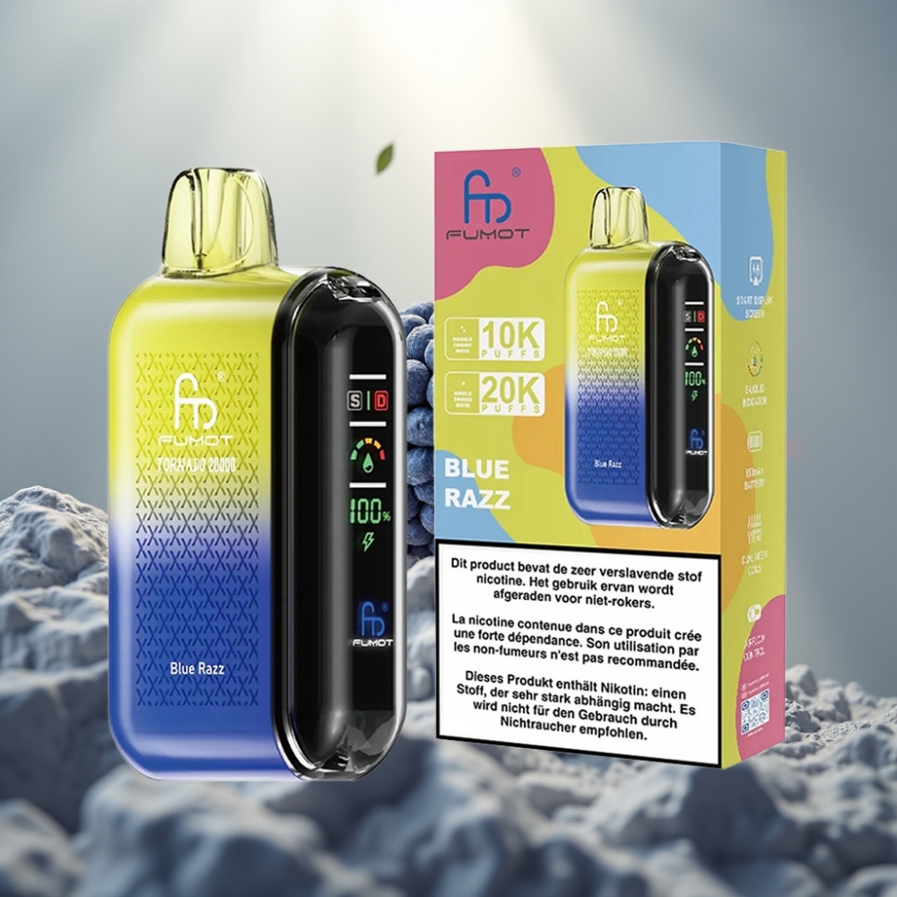 Fumot Tornado 20000 Puffs Dual Mesh Coil 20ml Kék Áfonya