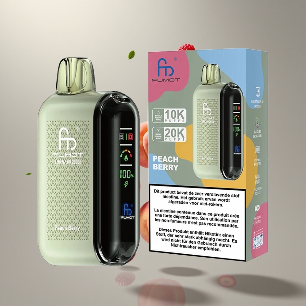 Fumot Tornado 20000 Puffs Dual Mesh Coil 20ml Pezsgő Bogyó