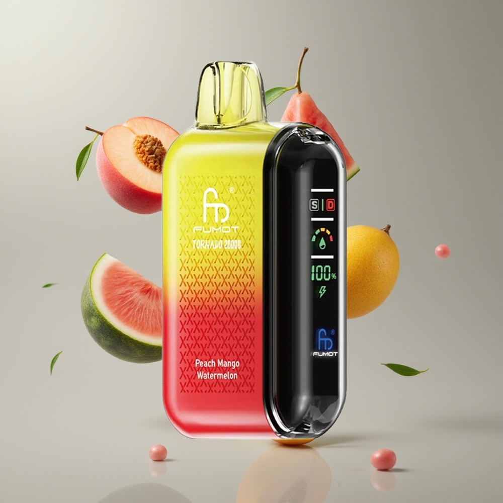 Fumot Tornado 20000 Puffs Dual Mesh Coil 20ml Pezsgő Mango Görögdinnye