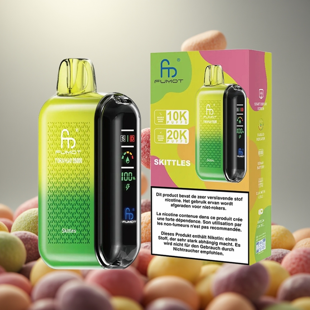 Fumot Tornado 20000 Puffs Dual Mesh Coil 20ml Skittles