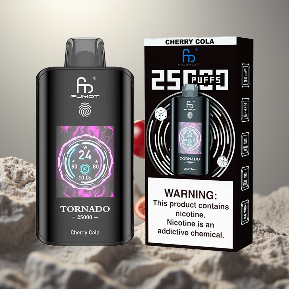 Fumot Tornado 25000 Böf HD Képernyős 20ml Cseresznyes Kóla