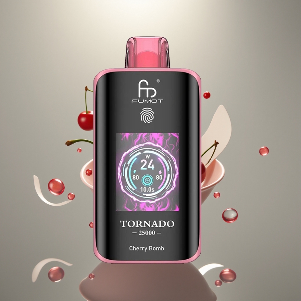 Fumot Tornado 25000 Puffs HD Képernyő 20ml Cseresznye Bomb