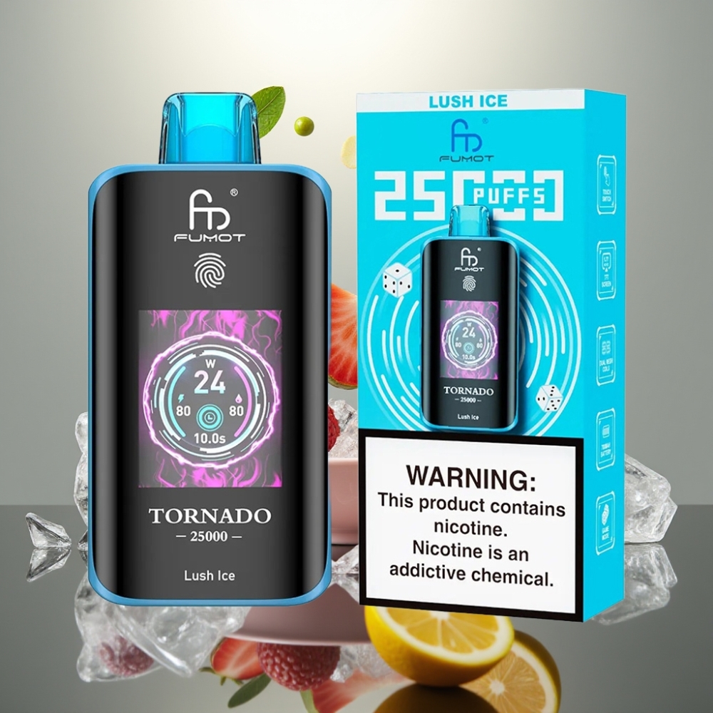 Fumot Tornado 25000 Puffs HD Képernyő 20ml Töltet 5% Nikotin