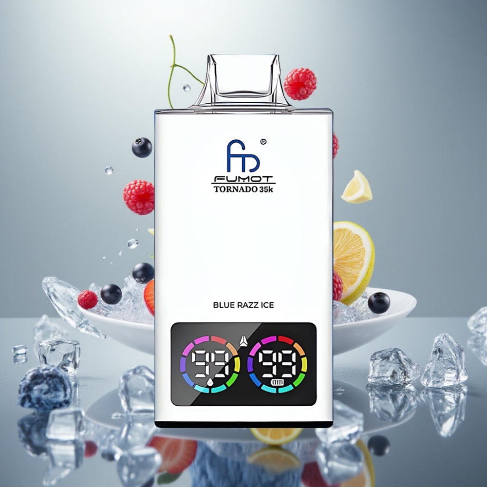 Fumot Tornado 35000 Dual Mesh Coil RGB Blue Razz Ice