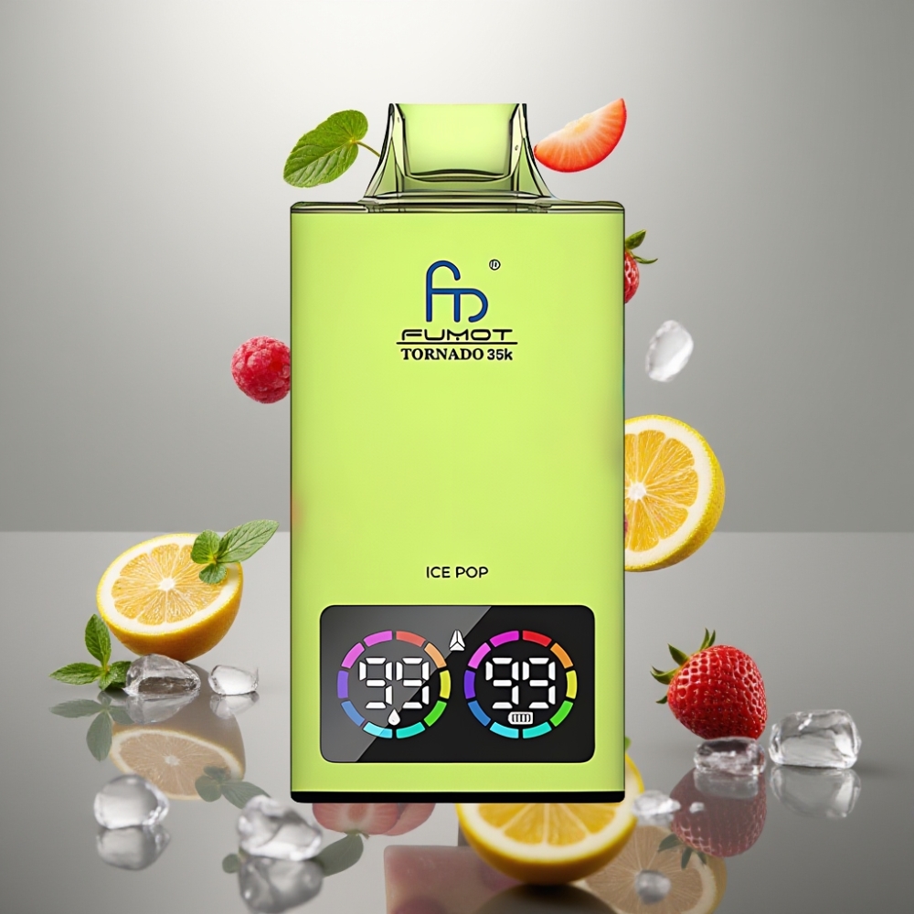 Fumot Tornado 35000 Dual Mesh RGB Gyors Töltés Jég vape supplier Hungary