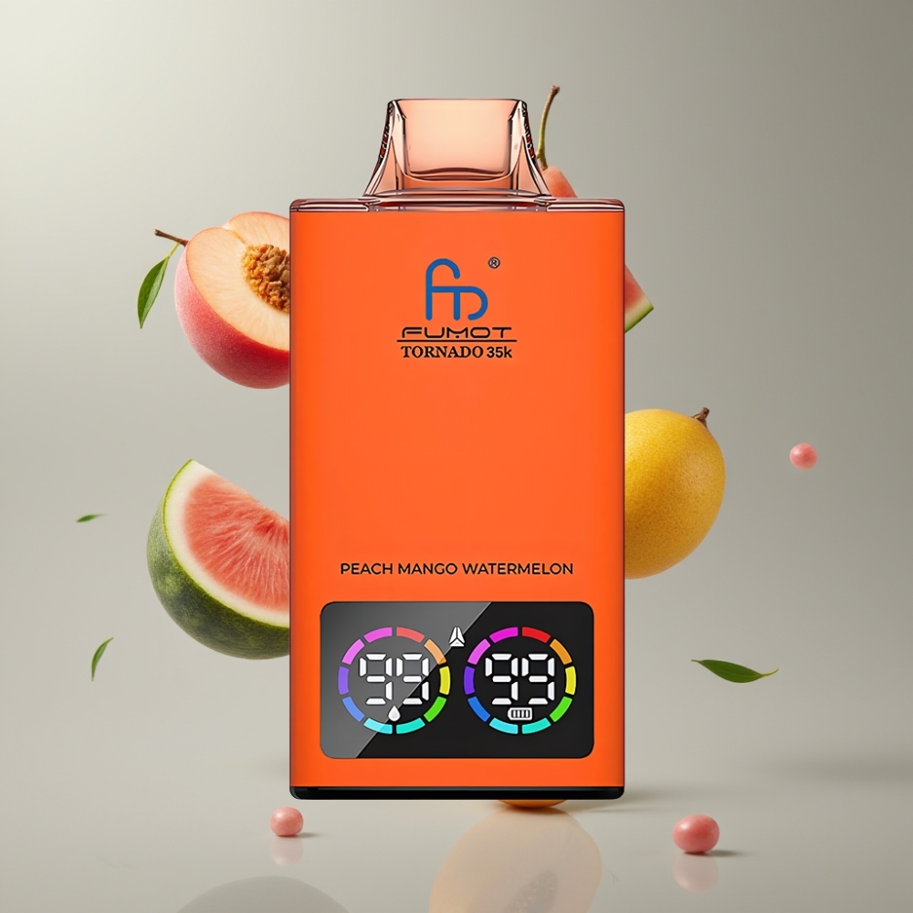 Fumot Tornado 35000 Dupla Mesh RGB Gyümölcs vape supplier Hungary
