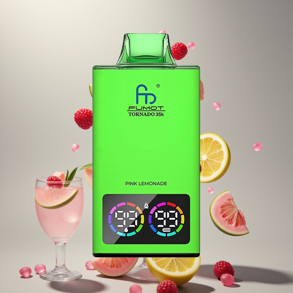 Fumot Tornado 35000 Duplahálós RGB Gyorsfeltöltés Pink Lemonade