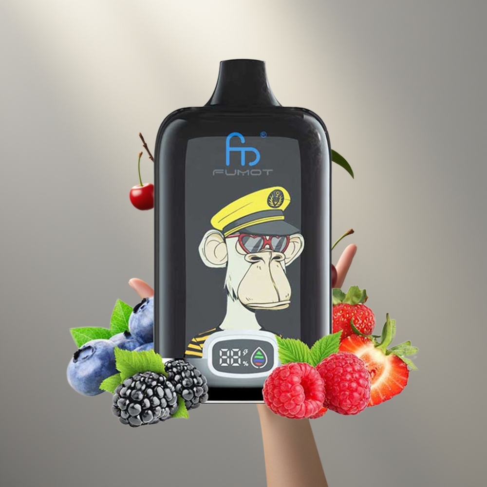 Fumot Tornado Digital Box 12000 Puff Mesh 20ml Típus-C MTL Cseresznye