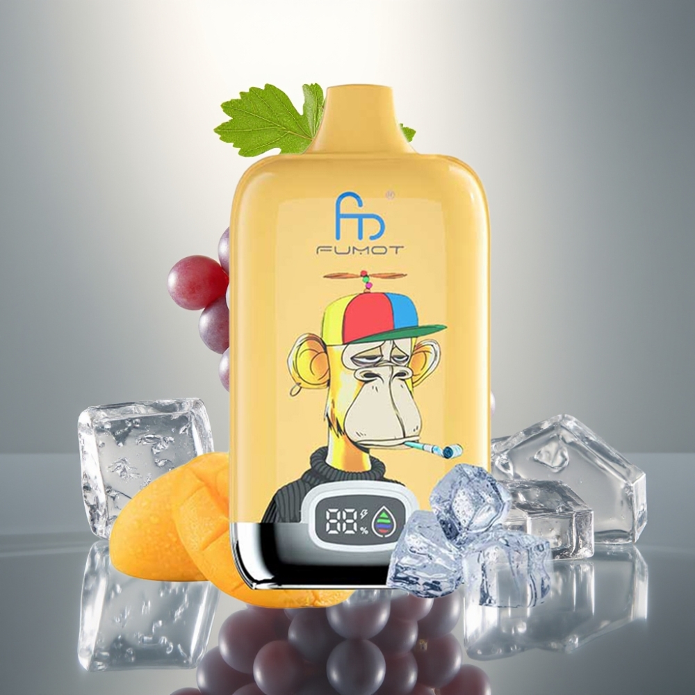 Fumot Tornado Digital Box 12000 Puffs 20ml Mesh 5% Grape Jég