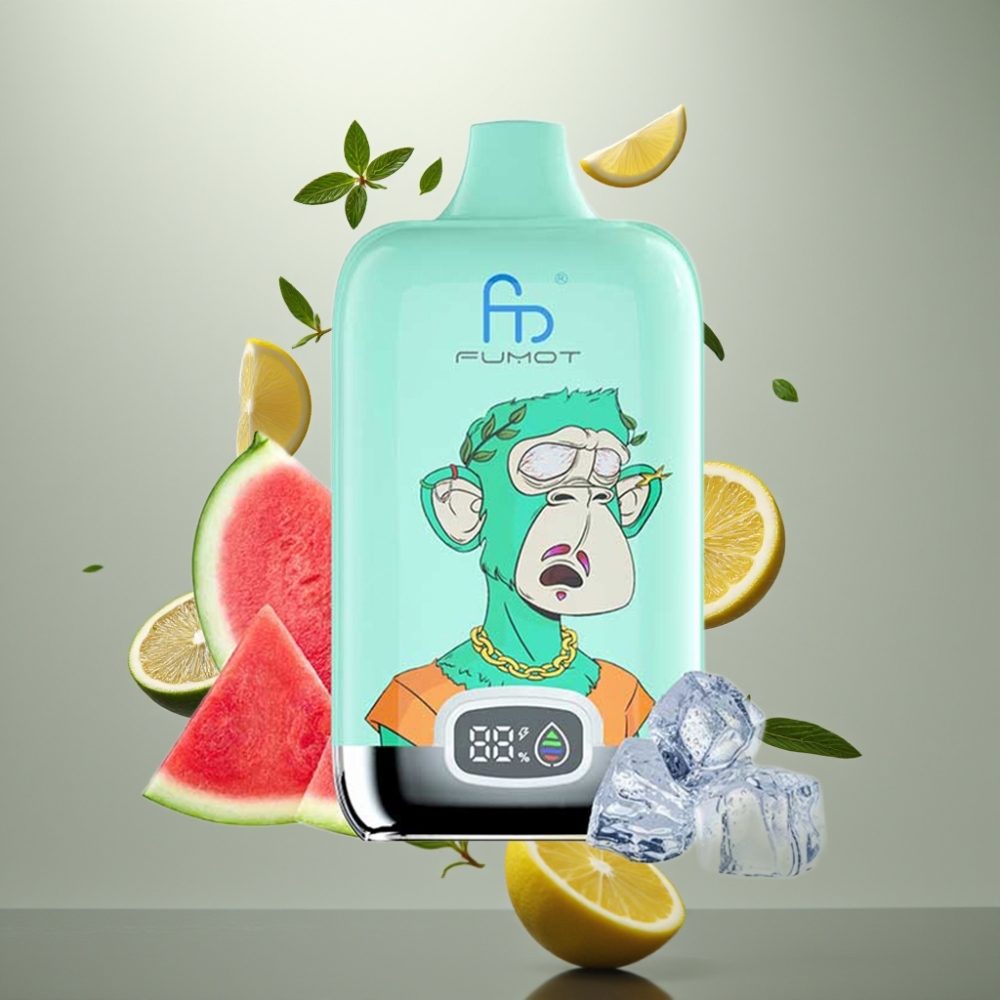 Fumot Tornado Digital Box 12000 Puffs Mesh Coil 20ml Cool Mint
