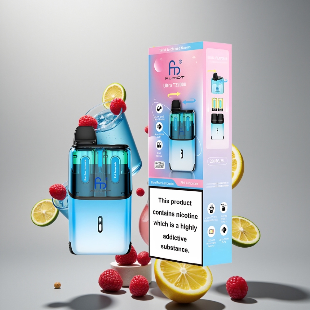Fumot Ultra T32000 32000 puff 800mAh 24ml Kék Málna Limonádé - Rózsaszín Limonádé