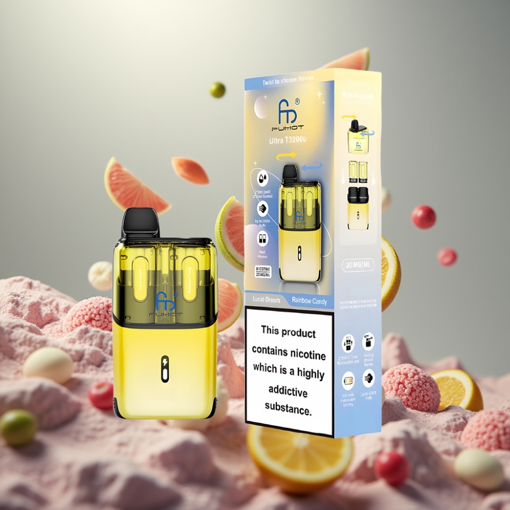 Fumot Ultra T32000 32000 puffs 800mAh 24ml Mesh Coil Lucid Dream - Rainbow Candy