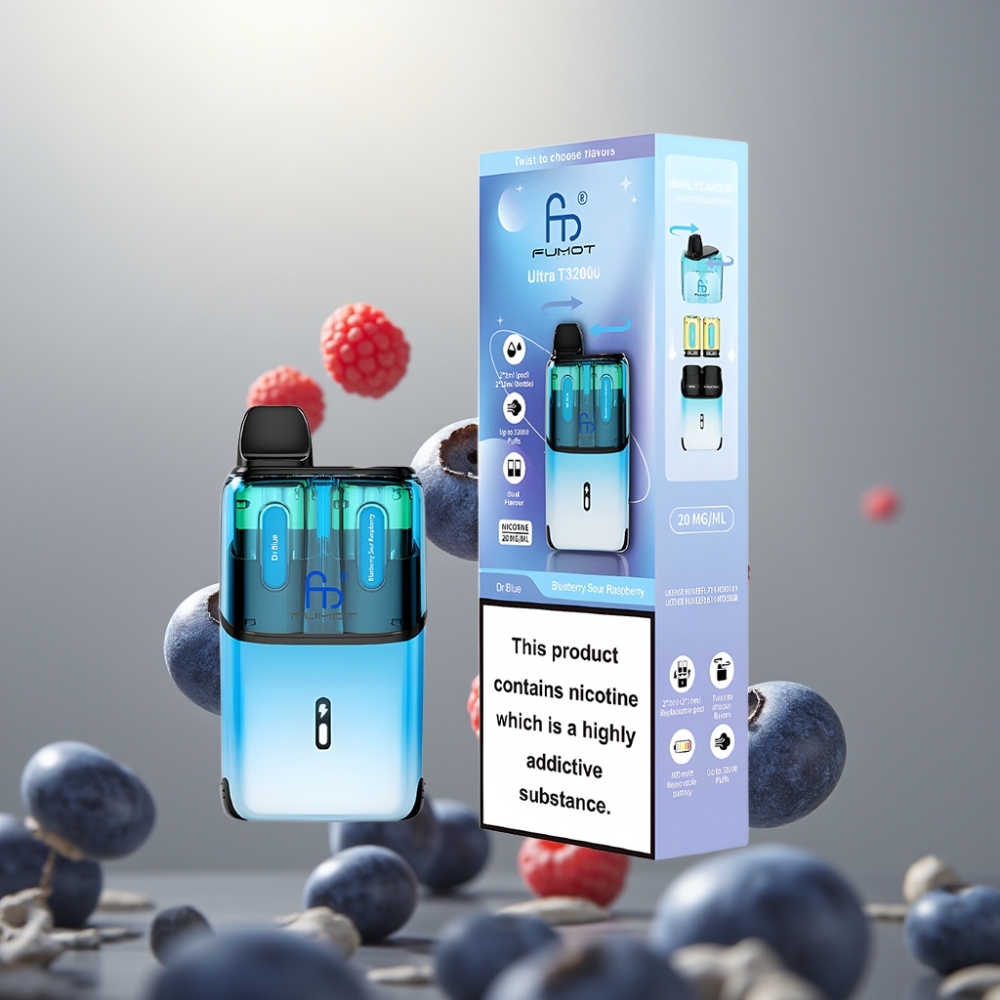 Fumot Ultra T32000 32000 pufi 24ml 800mAh Dr Blue - Áfonya-Savanyú Málna