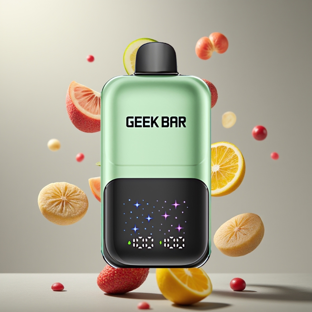 GEEK BAR 2GO 50000 Puff Interaktív Képernyős 20ml MTL E-párna Sour Candy & Sour Fruits