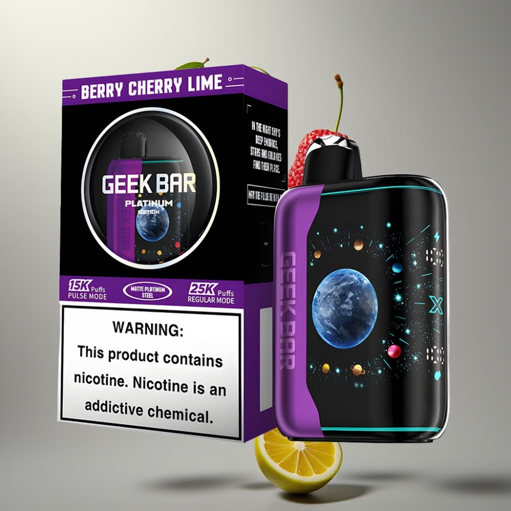 GEEK BAR Platinum 25000 Puff USB-C Dual Mesh 20mL Berry Cherry Lime