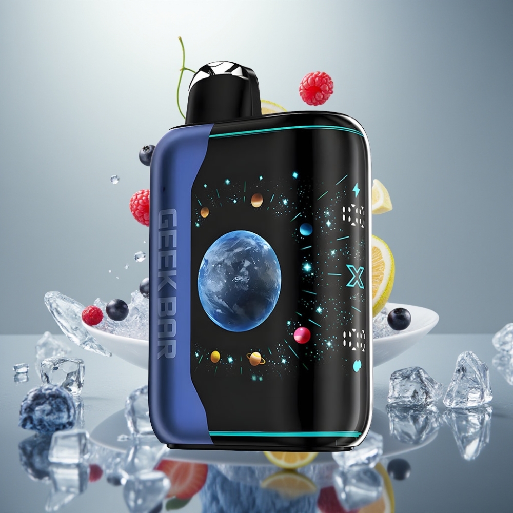 GEEK BAR Platinum 25000 Puff USB-C Gyors Töltés Kékes Málna Jég