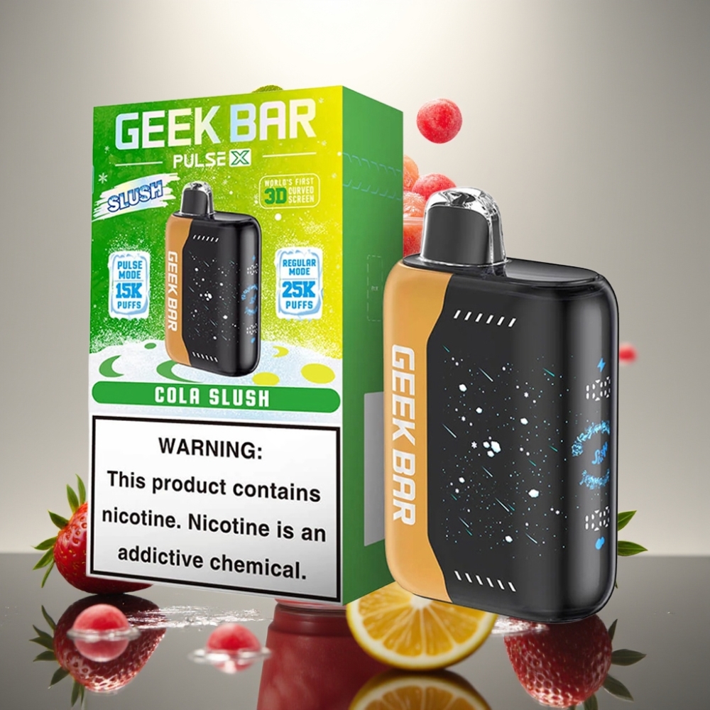 Geek Bar Pulse X 25000 Puffs 18mL 0-5% Nikotin Kettős Rácsos Tekercs Slush Kiadás