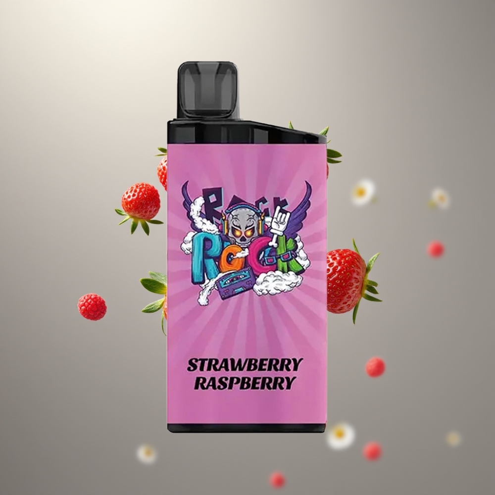 IGET Bar 3500 Puff Elszívható E-szigi 1.2 Ohm Mesh Coil és 1400 mAh Eper-Málna Íz