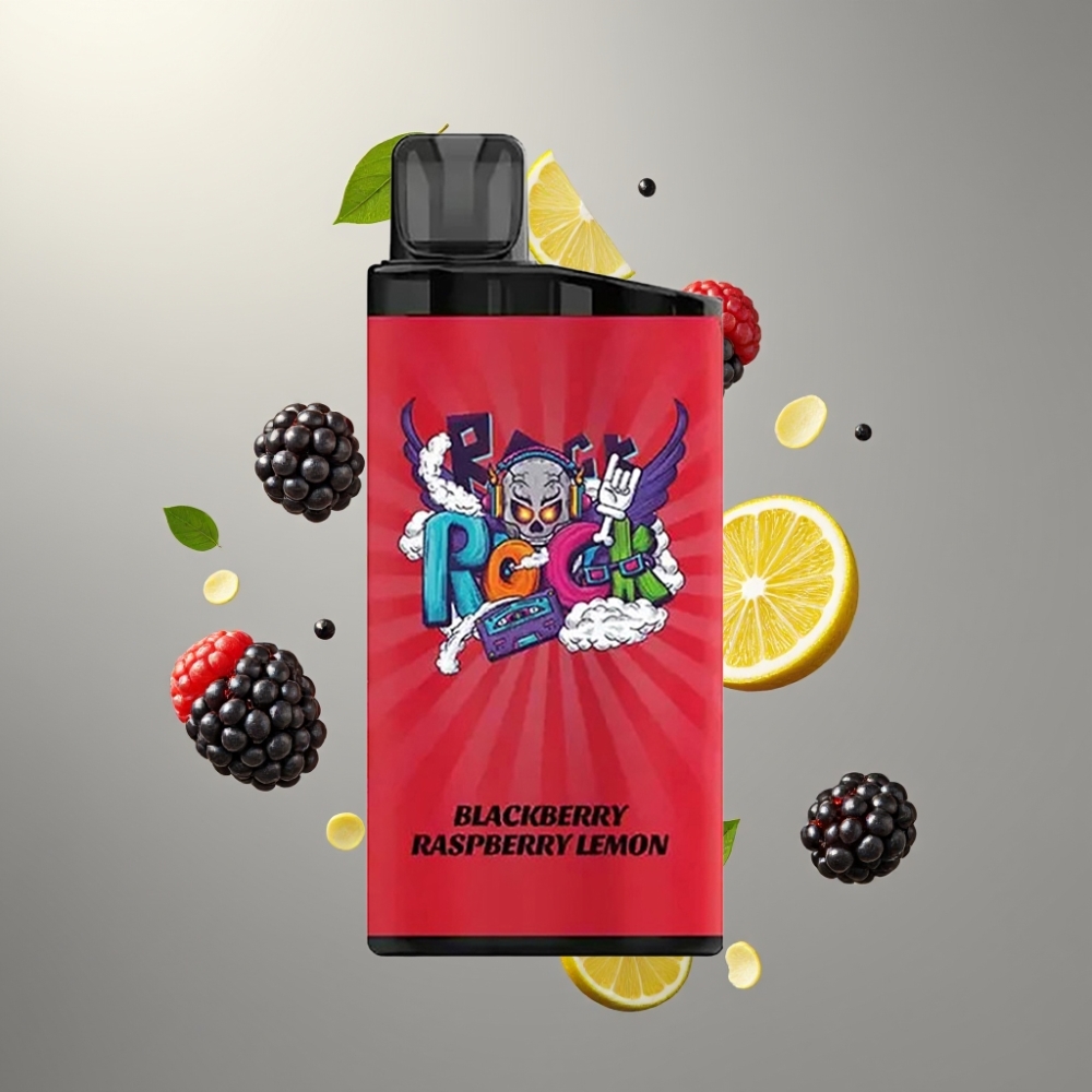 IGET Bar 3500 Puffs 1400 mAh 1.2 Ohm Mesh Feketebogyó Málna Citrom