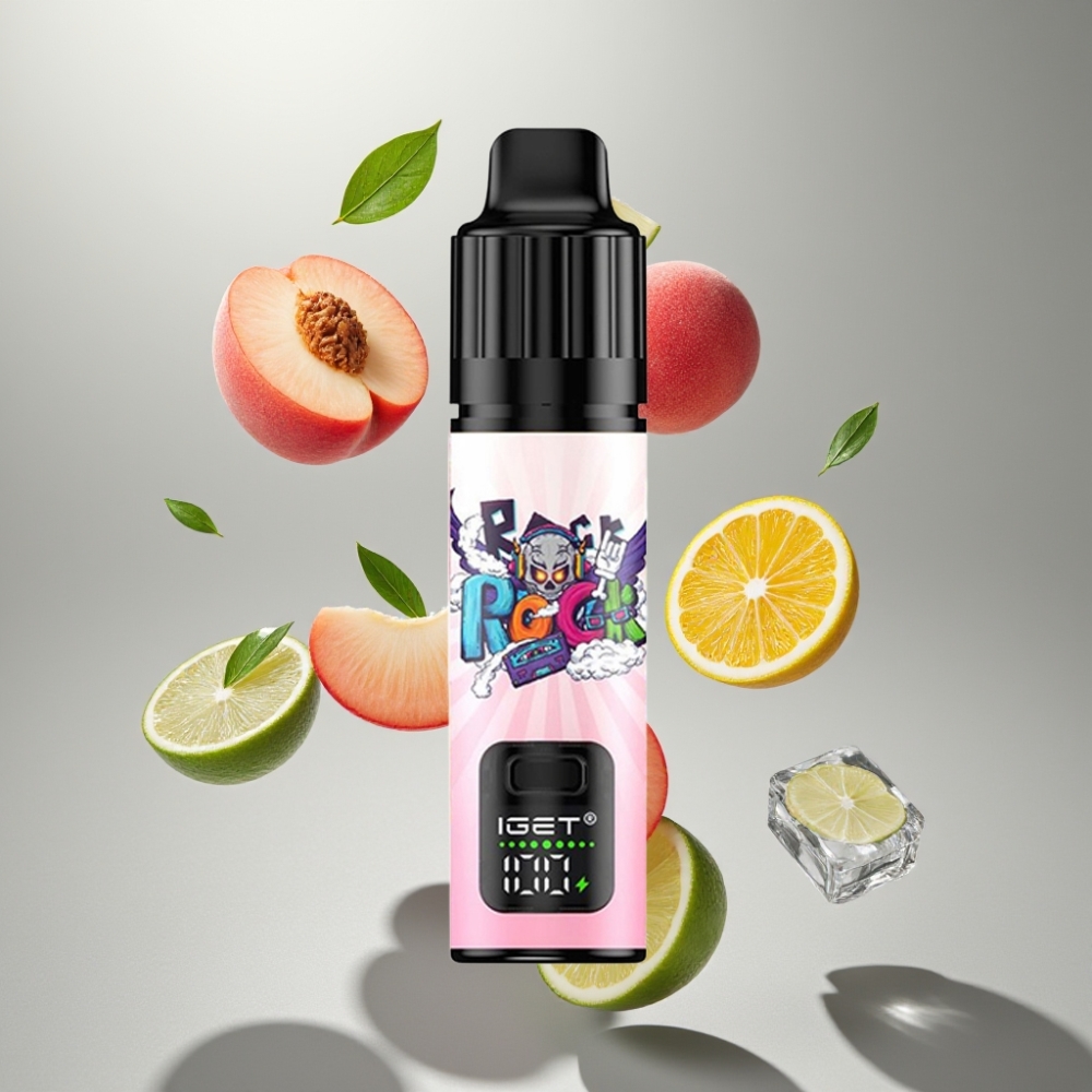 IGET BAR PLUS S3 POD 10000 Puffs 18 ml 5% Nicotine Peach Lychee Lime Ice
