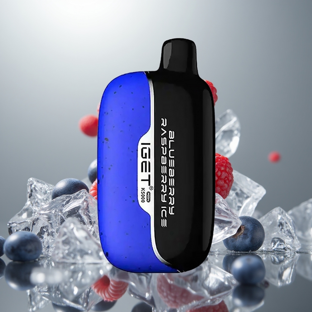 IGET Hold K5000 Puff Kékes Málna Jég PC Hálós Tekercs 1.35 Ohm