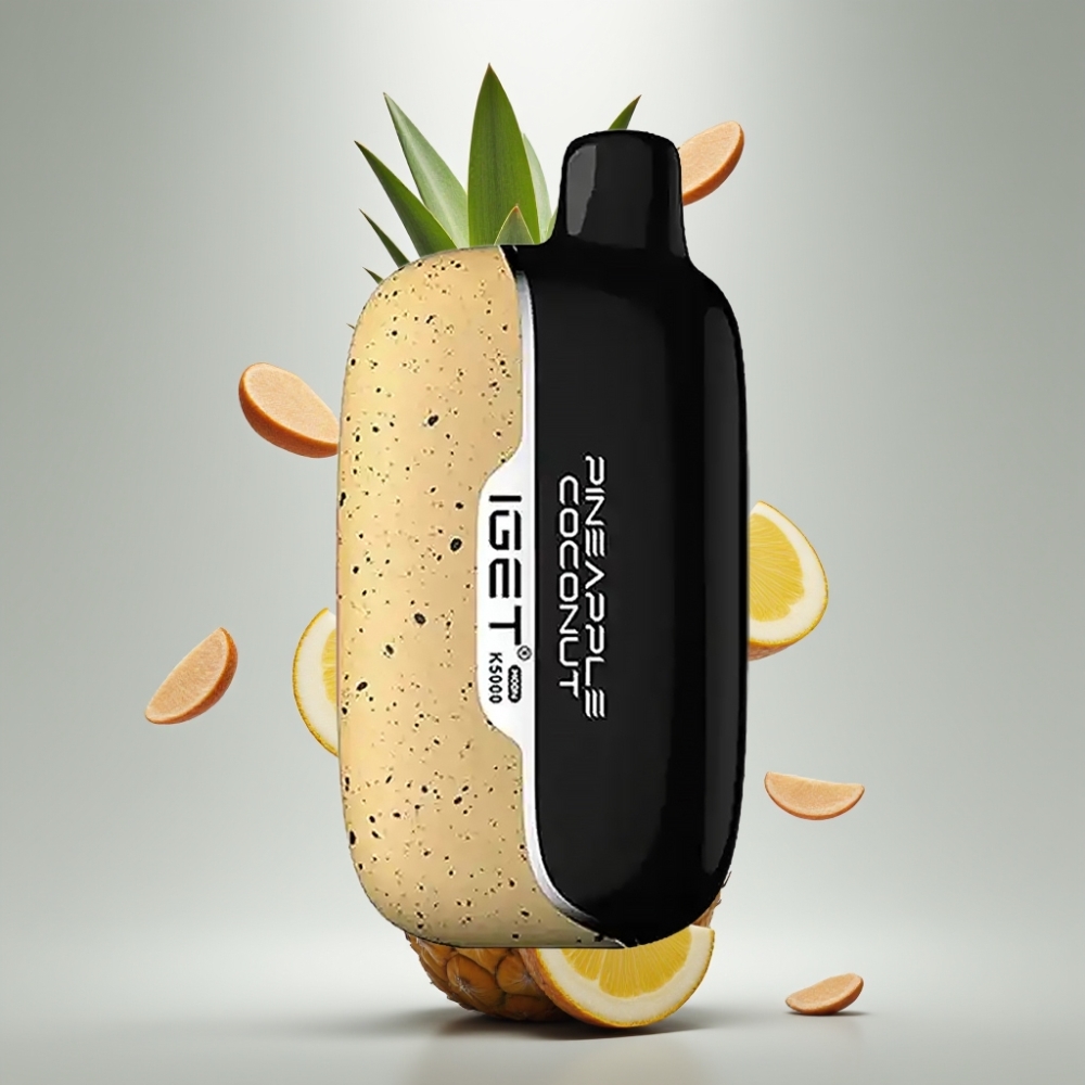 IGET Hold K5000 Puffs 5000 Puff PC Tok Pineapple Coconut