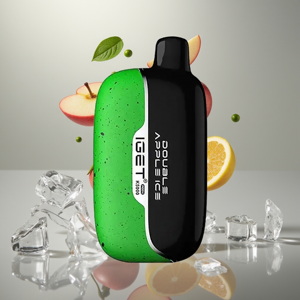 IGET Moon K5000 5000 Puff PC Mesh 1.35 Ohm Double Apple Ice