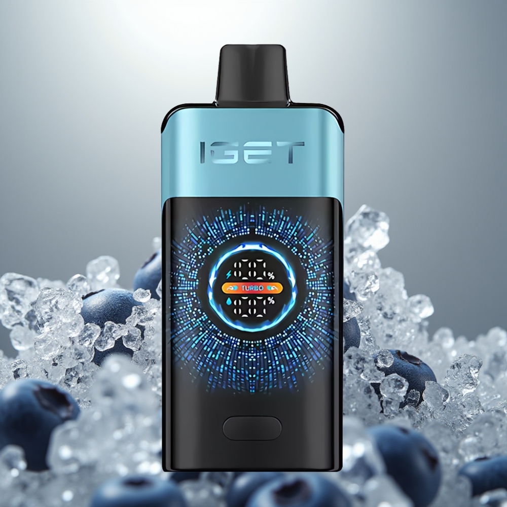IGET ONE 12000 Puff Turbo 2700 mAh Képernyős Egyszerhasználatos E-cigaretta Áfonya Jég