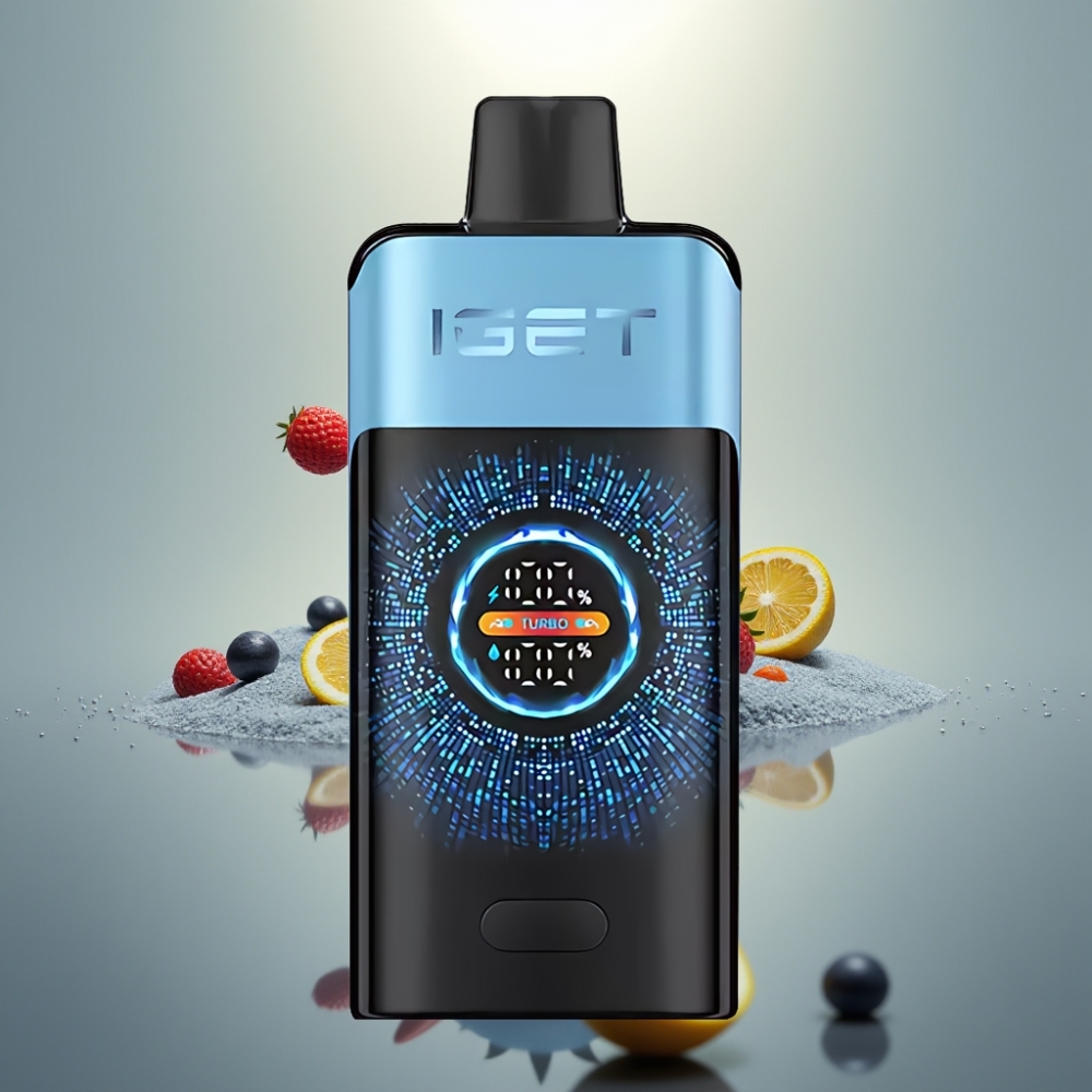IGET ONE 12000 Puff Turbo 2700 mAh Képernyős Eldobható E-cigaretta Blue Monster