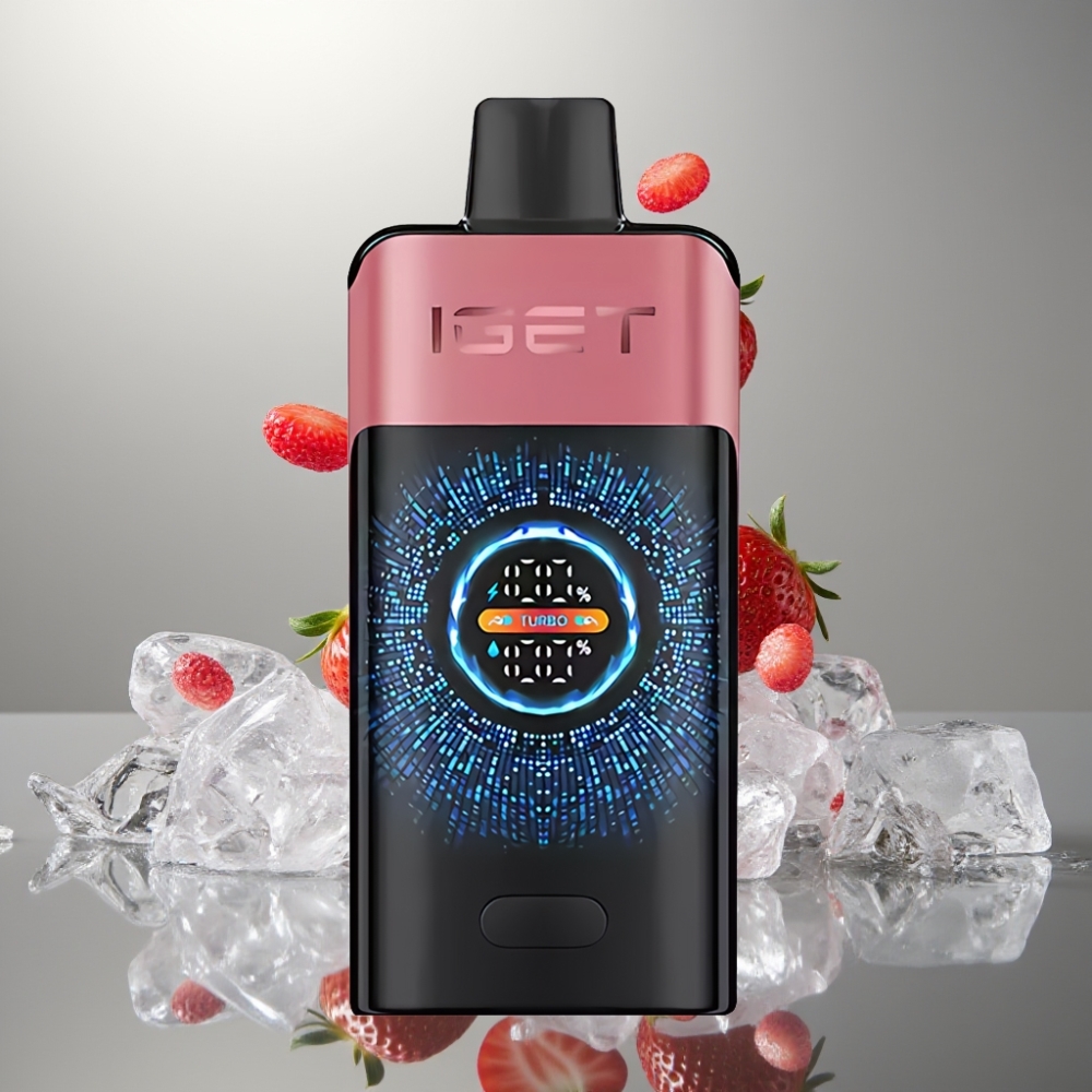 IGET ONE 12000 Puff Turbo Képernyős Egyszerhasználatos Vape Eper-Granátalma Jég