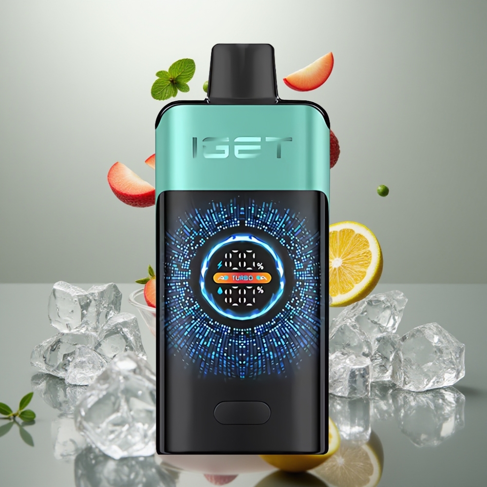 IGET ONE 12000 Puffs Dual Mesh Coil Nagy Képernyős Eldobható E-cigaretta