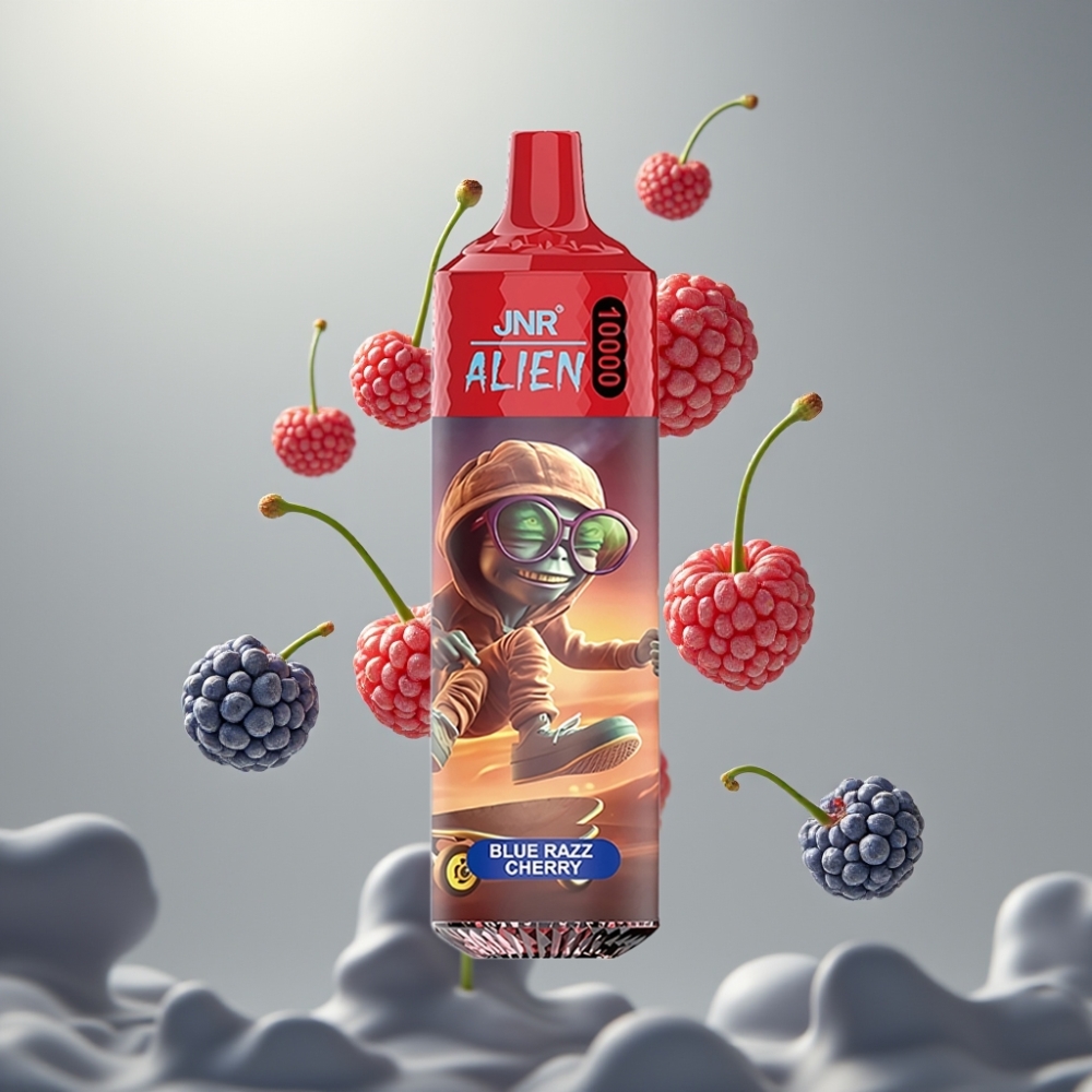 JNR Alien 10000 Puff 850mAh RGB Kékes Cseresznye vape supplier Hungary